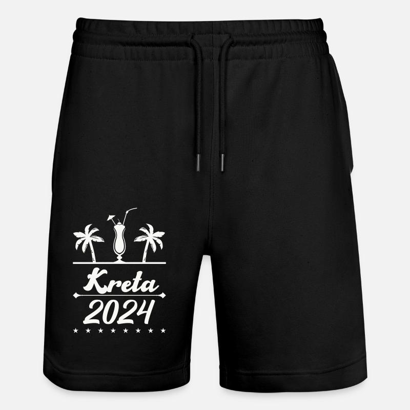 kreta 2024 - Stanley/Stella Unisex Bio Joggingshorts Trainer  - Schwarz