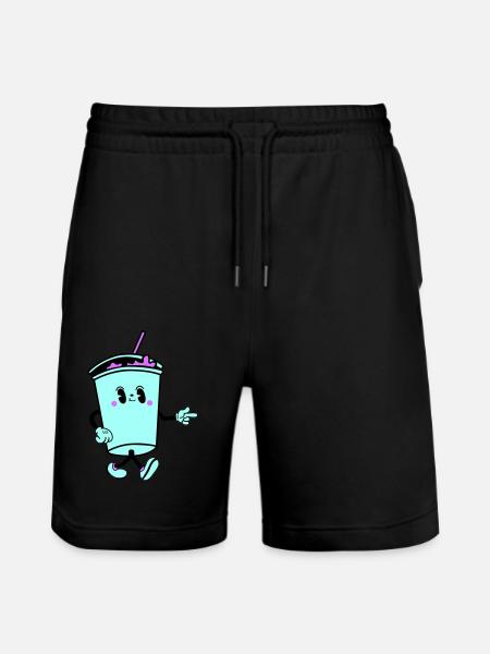 Boisson Dessin Animé - Short de jogging bio TRAINER Stanley/Stella unisexe - noir