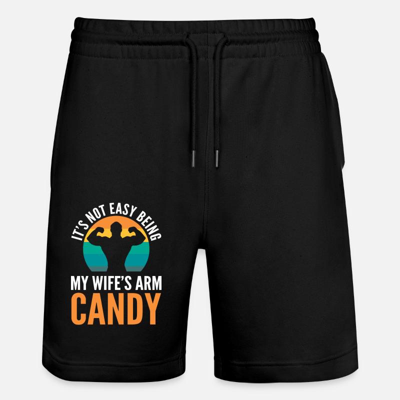 Arm Candy Ehemann - Stanley/Stella Unisex Bio Joggingshorts Trainer  - Schwarz