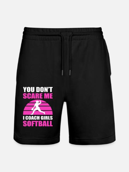 Softball Softball Players - Stanley/Stella Trainer Unisex Organic Jogging Shorts - black