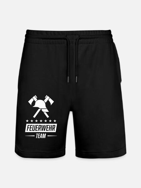 Fire Brigade Team - Stanley/Stella Trainer Unisex Organic Jogging Shorts - black