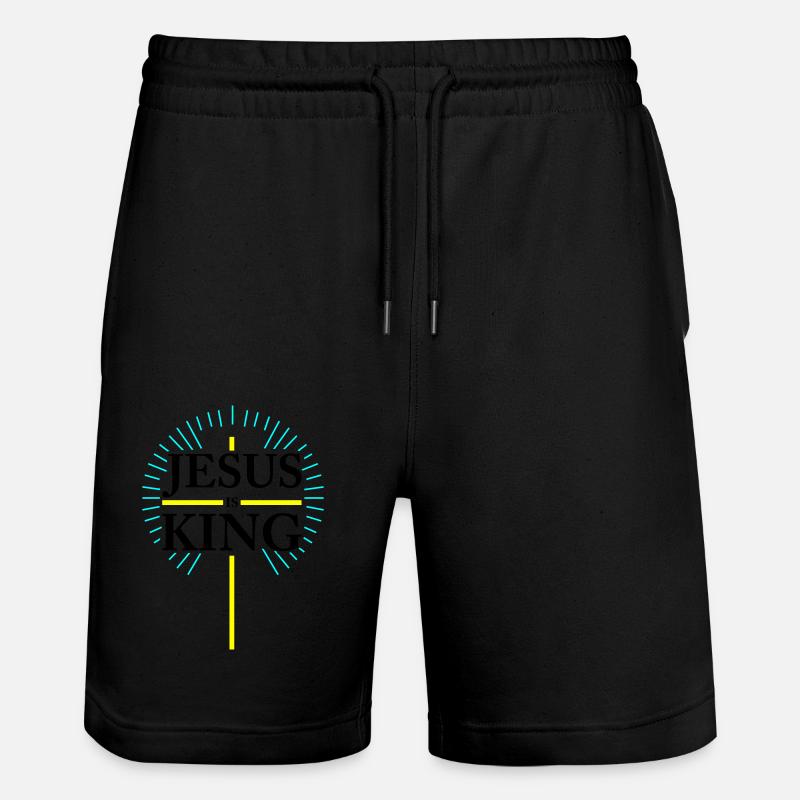 Jésus est Roi - Short de jogging bio TRAINER Stanley/Stella unisexe - noir