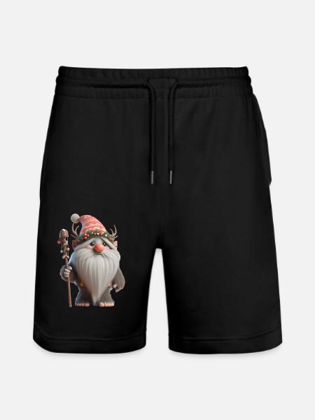 Christmas Troll 2 - Stanley/Stella Trainer Unisex Organic Jogging Shorts - black