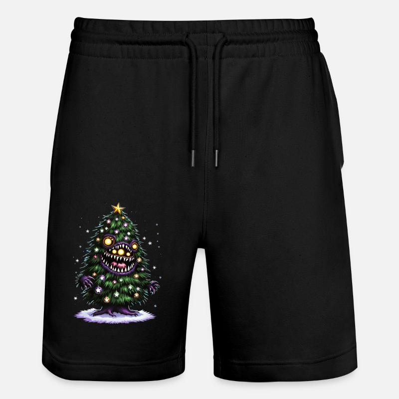 Arbre de Noël Monstre - Short de jogging bio TRAINER Stanley/Stella unisexe - noir