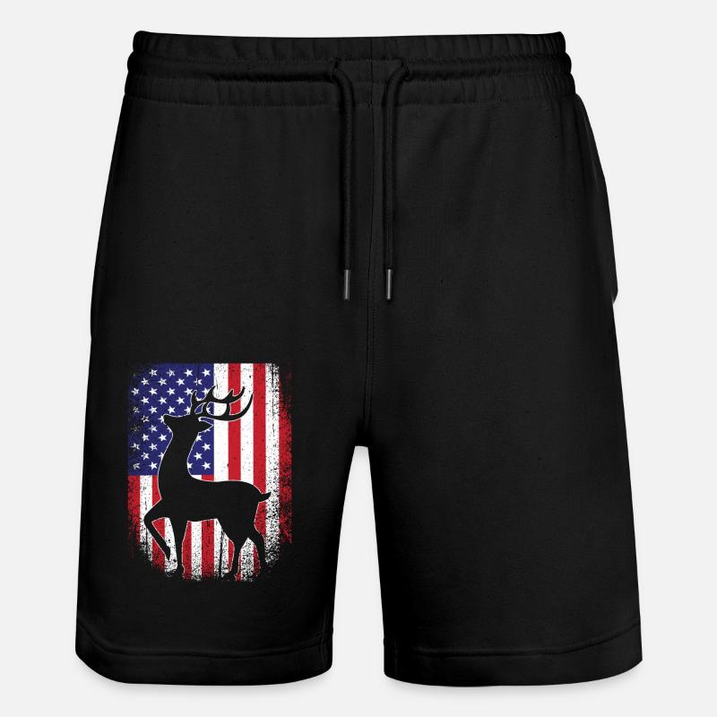 Chasse au chasseur - Short de jogging bio TRAINER Stanley/Stella unisexe - noir