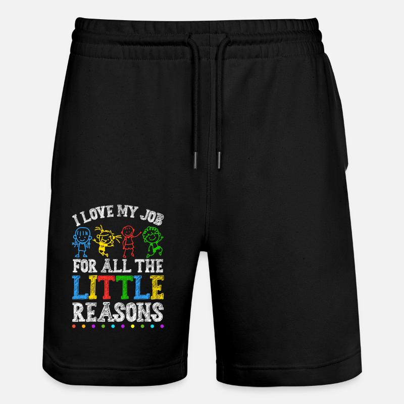 Erzieher - Stanley/Stella Unisex Bio Joggingshorts Trainer  - Schwarz