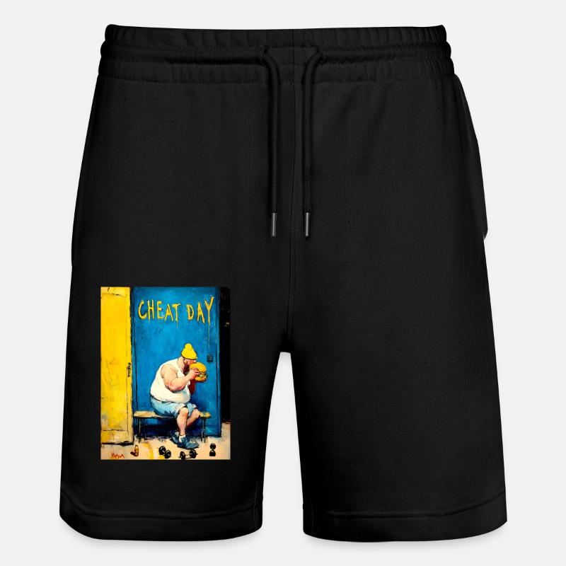 « Cheat Day » de van Gogh - Short de jogging bio TRAINER Stanley/Stella unisexe - noir