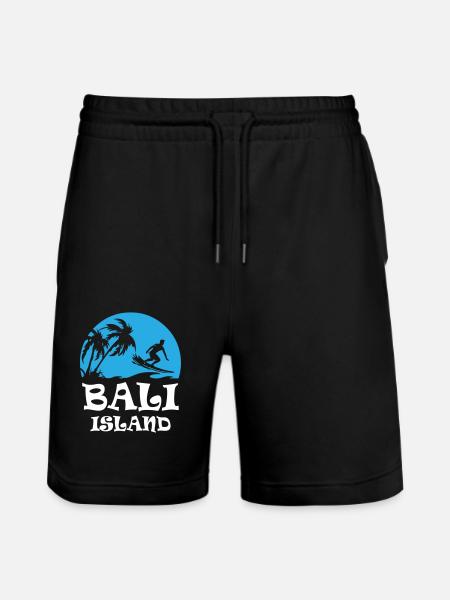 Bali Iceland - Stanley/Stella Trainer Unisex Organic Jogging Shorts - black