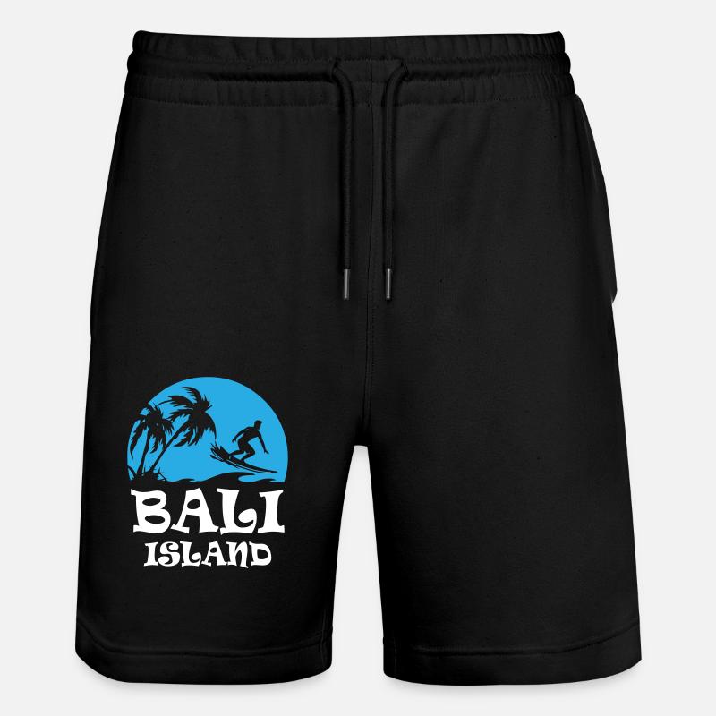 Bali, Islande - Short de jogging bio TRAINER Stanley/Stella unisexe - noir