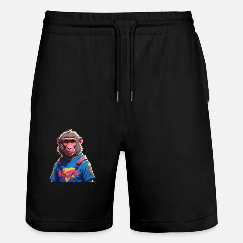 Babouin - Short de jogging bio TRAINER Stanley/Stella unisexe - noir