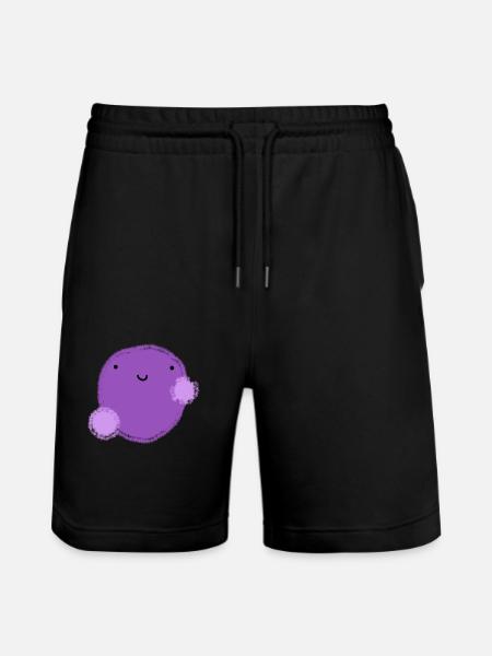Figui (boule violette) - Short de jogging bio TRAINER Stanley/Stella unisexe - noir