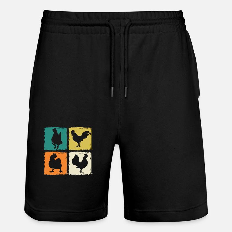 Poulet Coq - Short de jogging bio TRAINER Stanley/Stella unisexe - noir