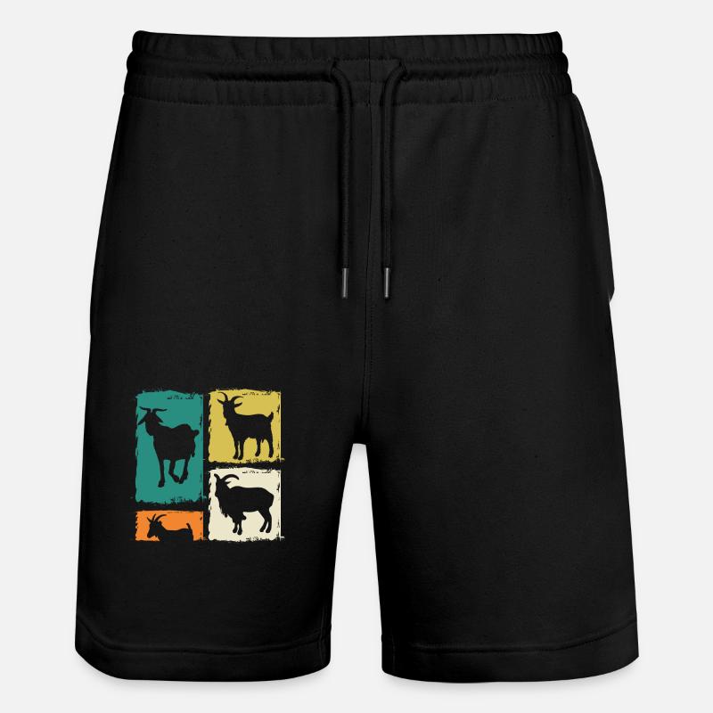 Kóz - Ekologiczne spodenki dresowe typu unisex Stanley/Stella Trainer  - czarny
