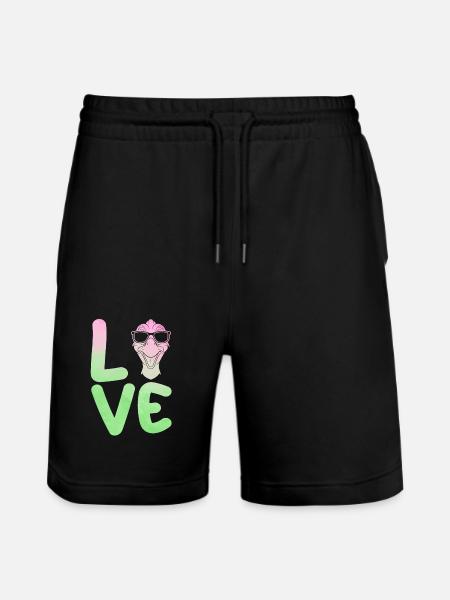 Goose - Stanley/Stella Trainer Unisex Organic Jogging Shorts - black