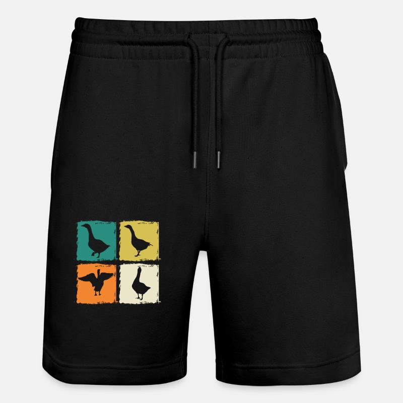 Gans - Stanley/Stella Unisex Bio Joggingshorts Trainer  - Schwarz