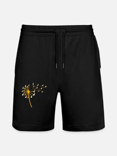 Goose - Stanley/Stella Trainer Unisex Organic Jogging Shorts - black