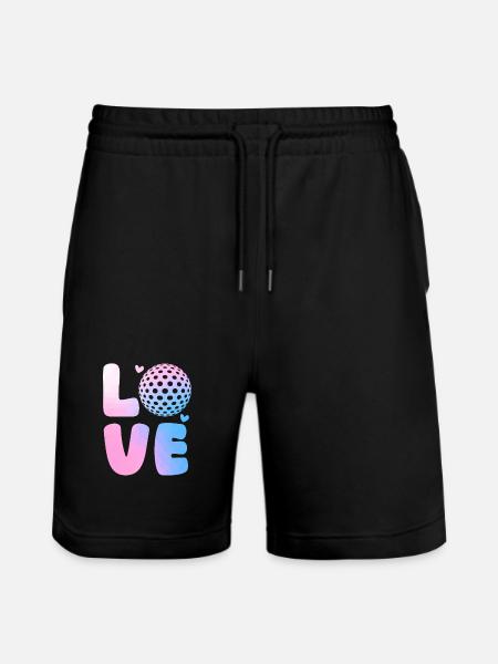 Golfers Golf - Stanley/Stella Trainer Unisex Organic Jogging Shorts - black