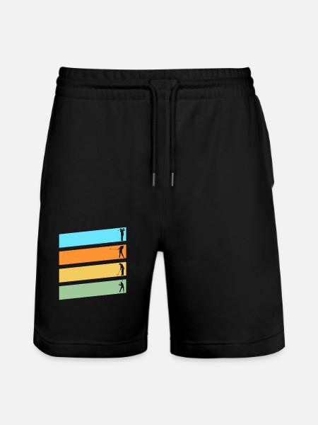 Golfers Golf - Stanley/Stella Trainer Unisex Organic Jogging Shorts - black