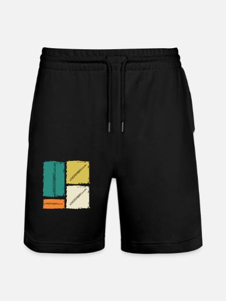 Flute player - Stanley/Stella Trainer Unisex Organic Jogging Shorts - black