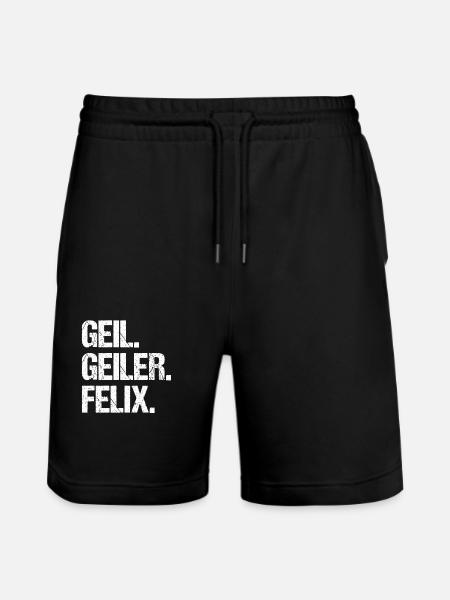 Felix - Stanley/Stella Unisex Bio Joggingshorts Trainer  - Schwarz
