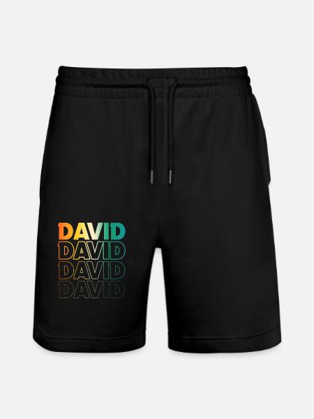 David - Stanley/Stella Trainer Unisex Organic Jogging Shorts - black