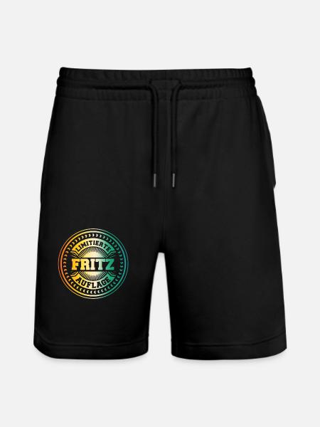 Fritz - Stanley/Stella Trainer Unisex Organic Jogging Shorts - black