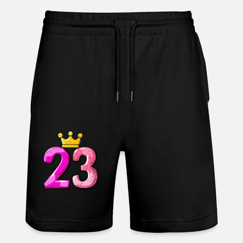 Maillot 23 numéros Couronne - Short de jogging bio TRAINER Stanley/Stella unisexe - noir