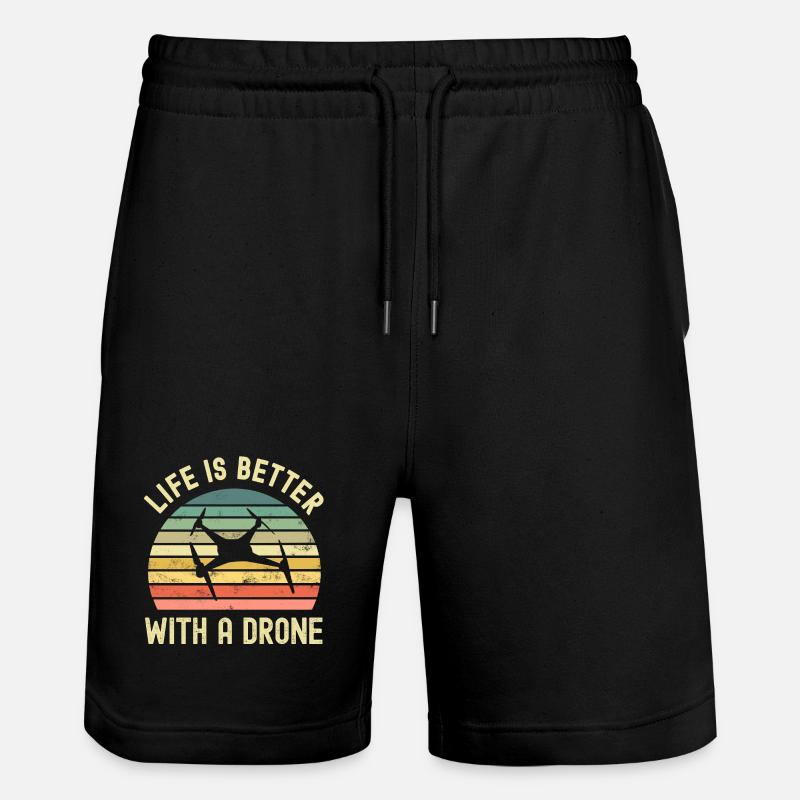 Drone - Short de jogging bio TRAINER Stanley/Stella unisexe - noir