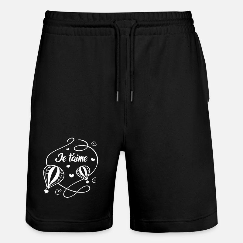 Je t'aime - Short de jogging bio TRAINER Stanley/Stella unisexe - noir