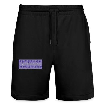 Cerveau hors des sentiers battus - Short de jogging bio TRAINER Stanley/Stella unisexe - noir - Devant - Nik (191cm) & Marisol (170cm)