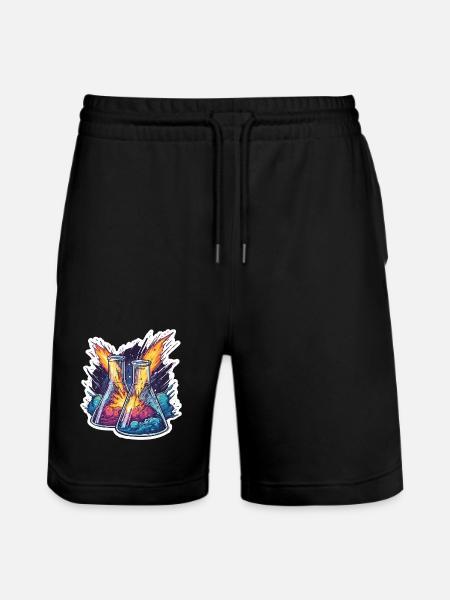 Lab Geek Bildungsquadrantid Meteorstrom-Erlebnis - Stanley/Stella Unisex Bio Joggingshorts Trainer  - Schwarz