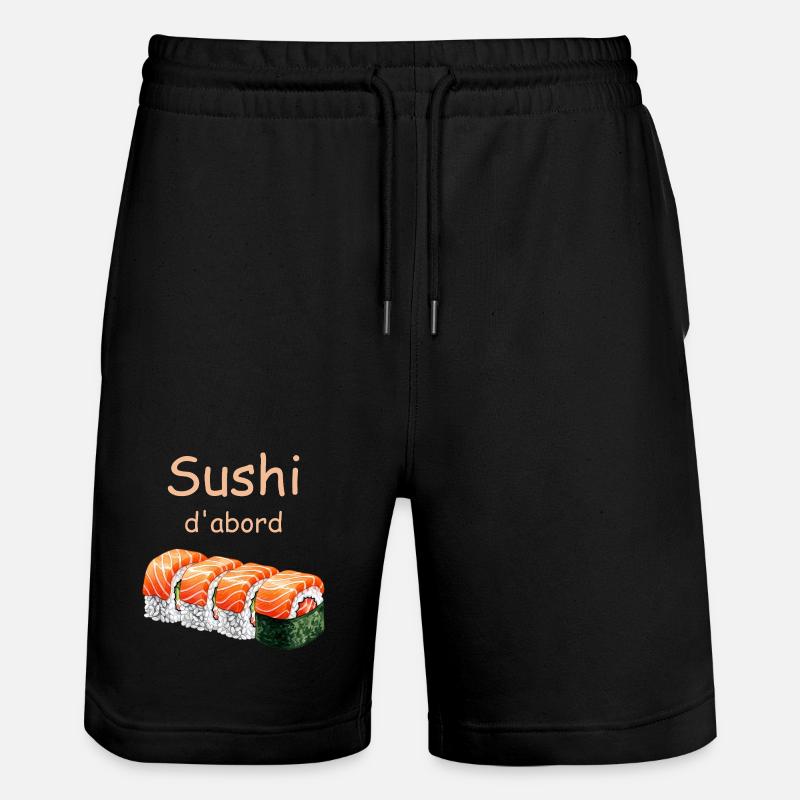 Sushi d'abord Illustration - Short de jogging bio TRAINER Stanley/Stella unisexe - noir