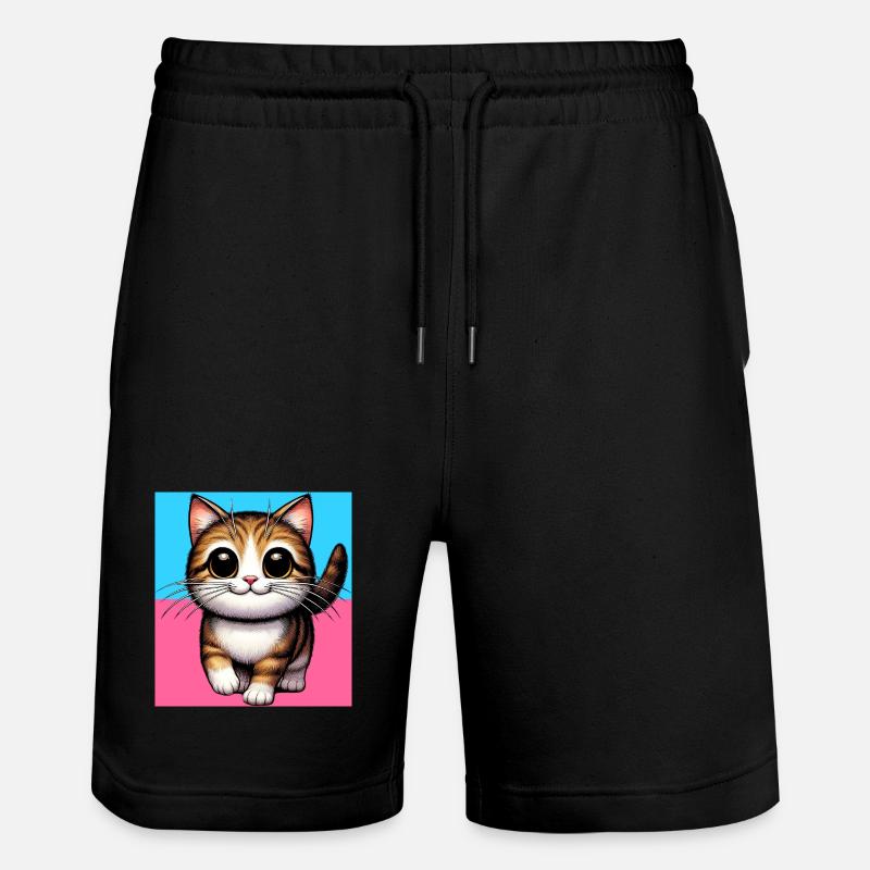 chat - Short de jogging bio TRAINER Stanley/Stella unisexe - noir