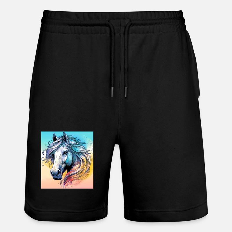 cheval - Short de jogging bio TRAINER Stanley/Stella unisexe - noir