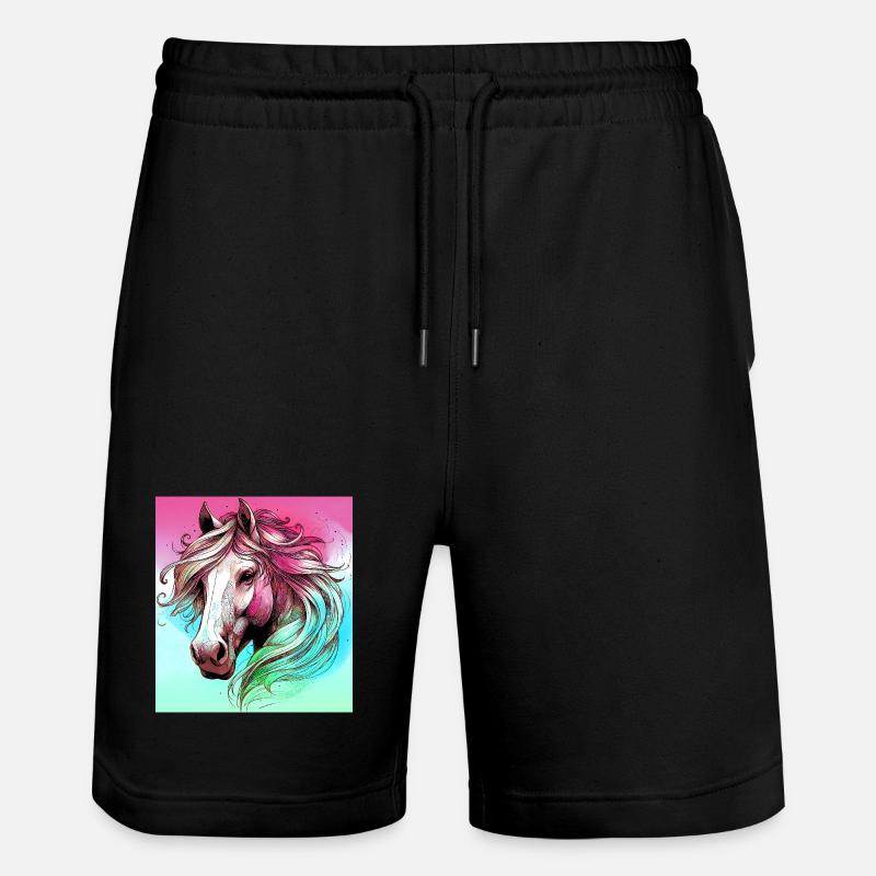 cheval - Short de jogging bio TRAINER Stanley/Stella unisexe - noir