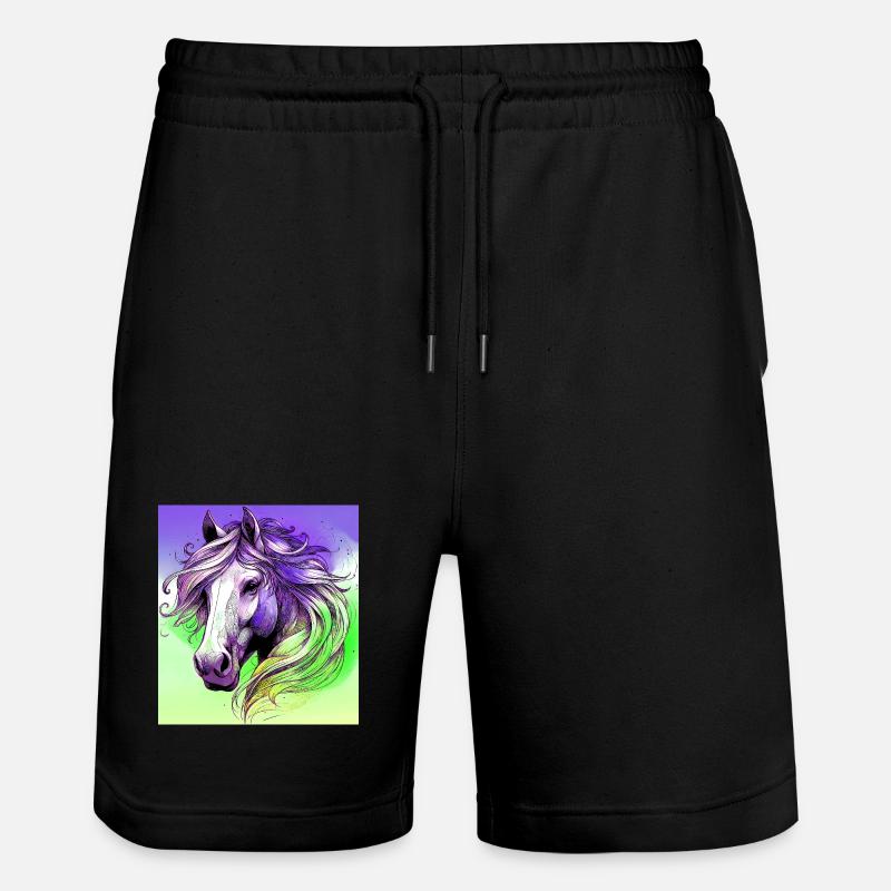 cheval - Short de jogging bio TRAINER Stanley/Stella unisexe - noir
