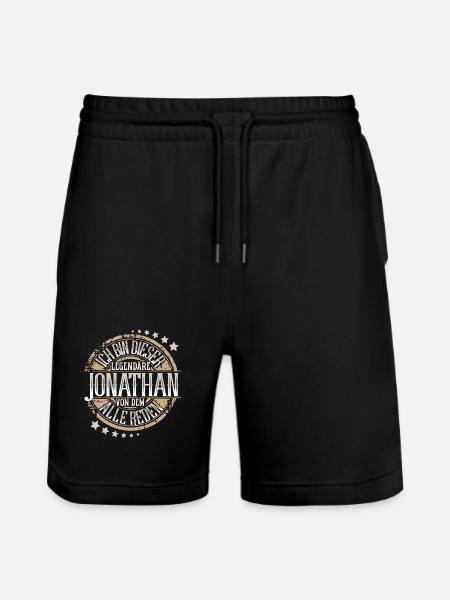 Jonathan - Stanley/Stella Unisex Bio Joggingshorts Trainer - Schwarz