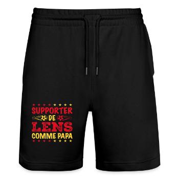 Je Suis Un Supporter De Lens Parfait - Short de jogging bio TRAINER Stanley/Stella unisexe - noir - Devant - Nik (191cm) & Marisol (170cm)