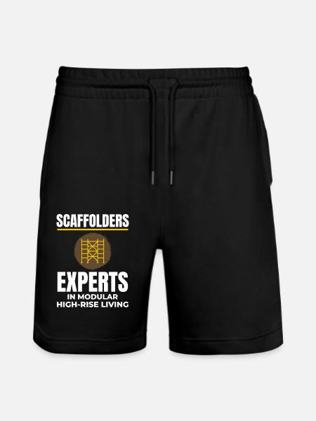 Scaffolder Scaffold Builder Scaffolding Platform - Stanley/Stella Trainer Unisex Organic Jogging Shorts - black