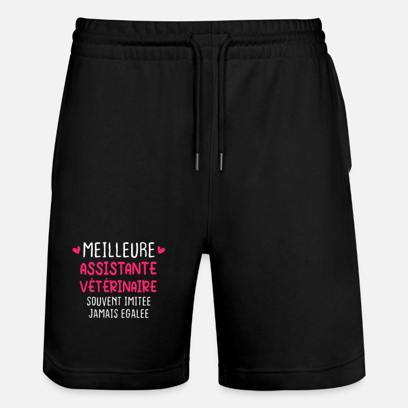 Souvent Imitée Meilleure Assistante Vétérinair - Short de jogging bio TRAINER Stanley/Stella unisexe - noir