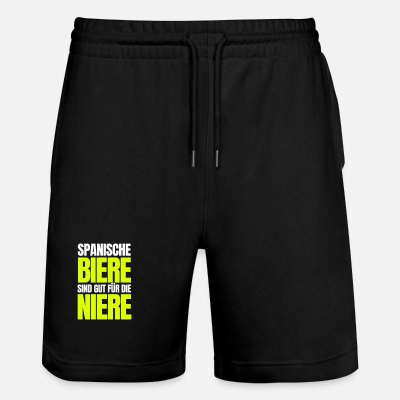 Les bières espagnoles sont bonnes pour les reins ! - Short de jogging bio TRAINER Stanley/Stella unisexe - noir