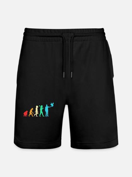 Pigeons Pigeon - Stanley/Stella Trainer Unisex Organic Jogging Shorts - black