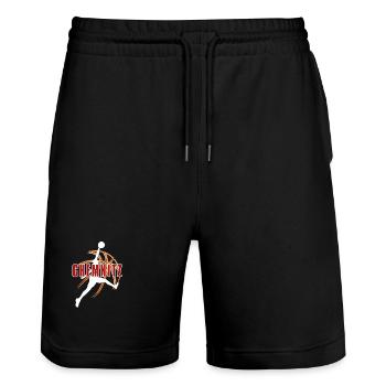 Chemnitz, my city! - Stanley/Stella Trainer Unisex Organic Jogging Shorts - black - Front - Nik (191cm) & Marisol (170cm)