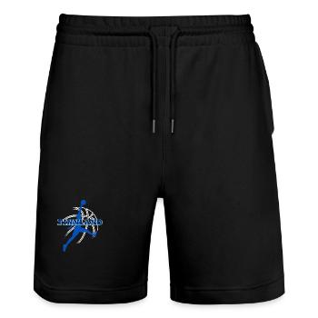 Finnland, mein Land! - Stanley/Stella Unisex Bio Joggingshorts Trainer  - Schwarz - Vorne - Nik (191cm) & Marisol (170cm)