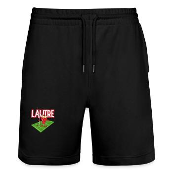 Lautern Kaiserslautern Lautre Pfalz - Stanley/Stella Trainer Unisex Organic Jogging Shorts - black - Front - Nik (191cm) & Marisol (170cm)