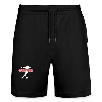 Oberhausen, my city! - Stanley/Stella Trainer Unisex Organic Jogging Shorts - black - Front - Nik (191cm) & Marisol (170cm)