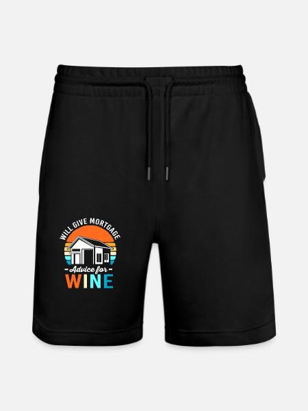 Debt Condominium Mortgage - Stanley/Stella Trainer Unisex Organic Jogging Shorts - black