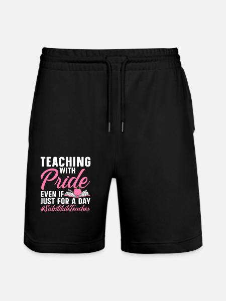Cool substitute teachers - Stanley/Stella Trainer Unisex Organic Jogging Shorts - black
