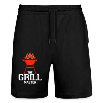 Barbecue Barbecue BBQ Summer Fest Idée cadeau - Short de jogging bio TRAINER Stanley/Stella unisexe - noir - Devant - Nik (191cm) & Marisol (170cm)
