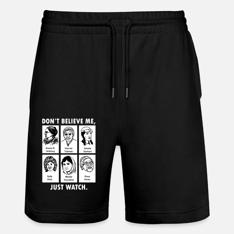 Féministe - Short de jogging bio TRAINER Stanley/Stella unisexe - noir